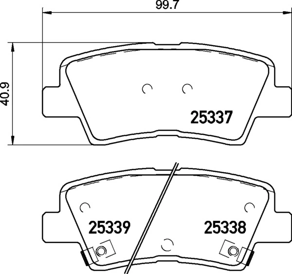 Brake Pad Set, disc brake PRIME LINE P 30 094