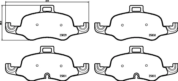 Brake Pad Set, disc brake PRIME LINE P 85 160