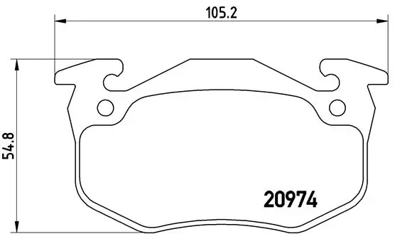 Brake Pad Set, disc brake PRIME LINE P 61 032