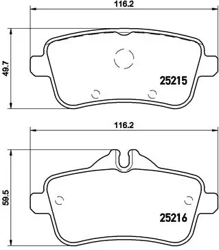Brake Pad Set, disc brake PRIME LINE P 50 101