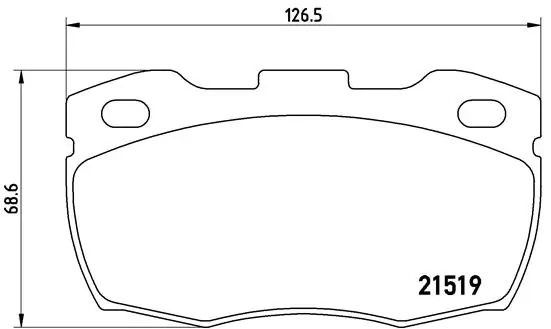 Brake Pad Set, disc brake PRIME LINE P 44 005