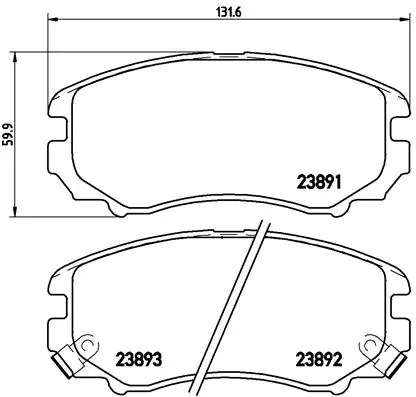 Brake Pad Set, disc brake PRIME LINE P 30 018