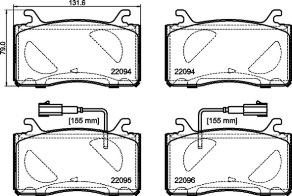 Brake Pad Set, disc brake PRIME LINE P 23 187