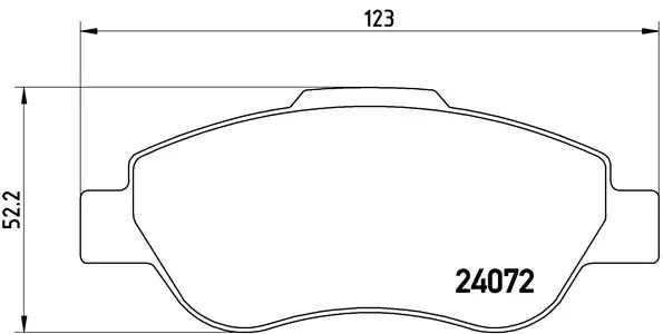 Brake Pad Set, disc brake PRIME LINE P 23 097