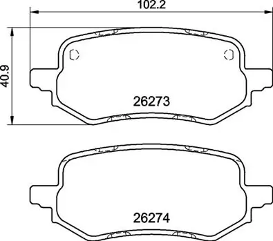 Brake Pad Set, disc brake PRIME LINE P 24 237