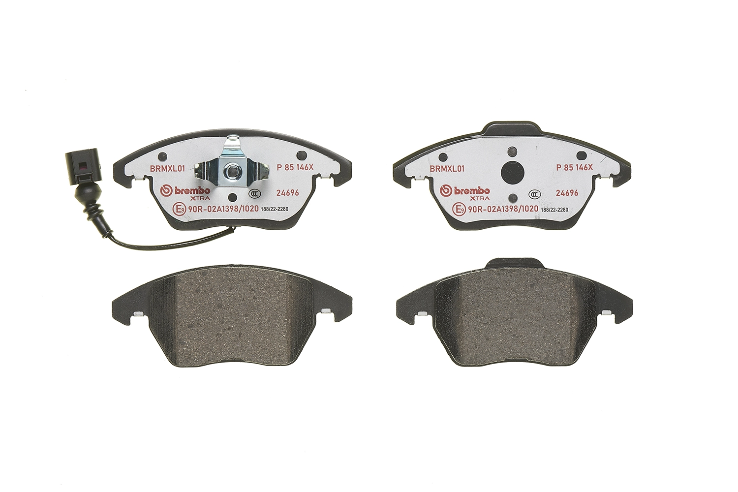 Brake Pad Set, disc brake XTRA LINE P 85 146X