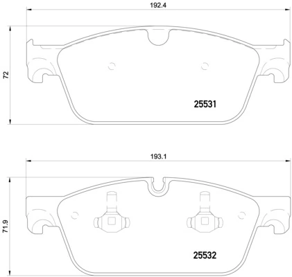 Brake Pad Set, disc brake PRIME LINE P 50 112
