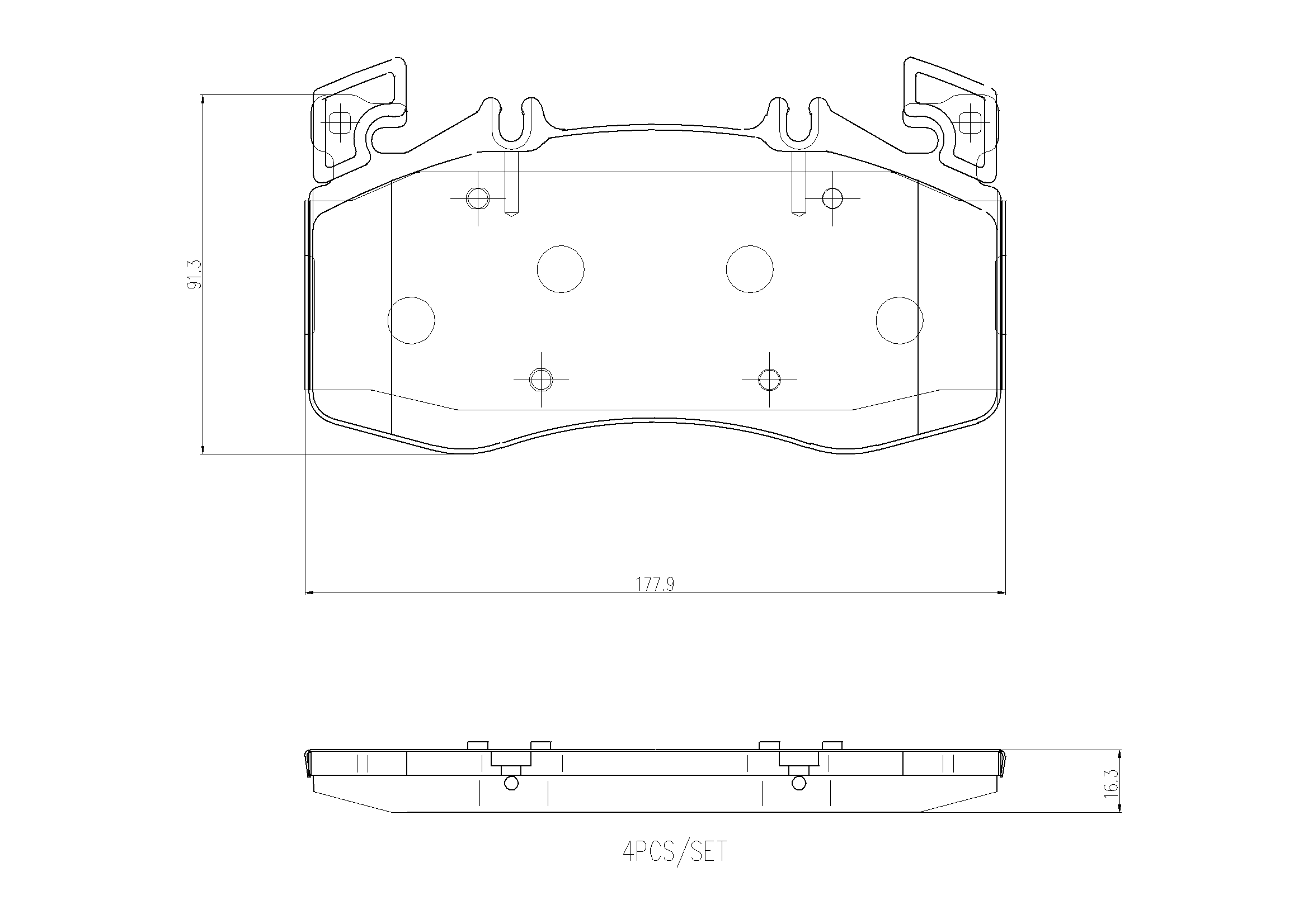 Brake Pad Set, disc brake PRIME LINE P 50 163
