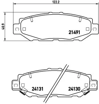 Brake Pad Set, disc brake PRIME LINE P 83 038