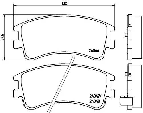 Brake Pad Set, disc brake PRIME LINE P 49 032