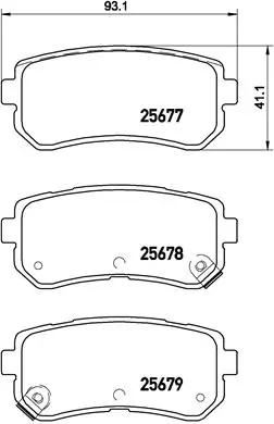 Brake Pad Set, disc brake PRIME LINE P 30 068