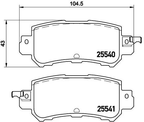 Brake Pad Set, disc brake PRIME LINE P 49 047