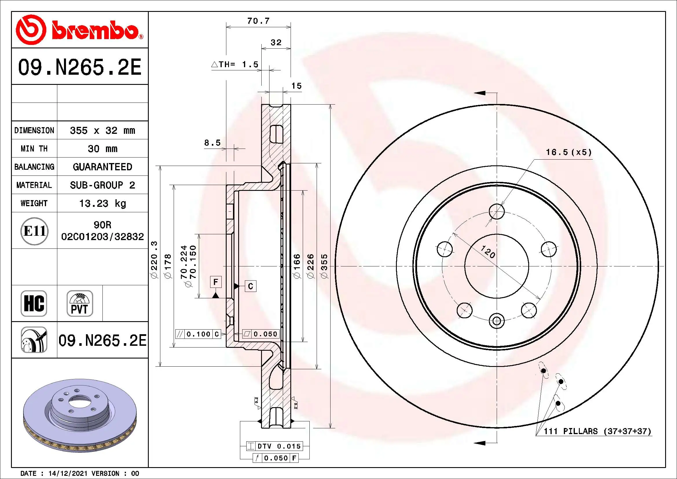 Brake Kit, disc brake BEYOND LINE - EV KT 08 021