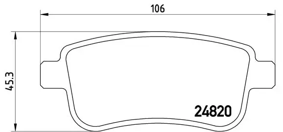 Brake Pad Set, disc brake PRIME LINE P 68 054