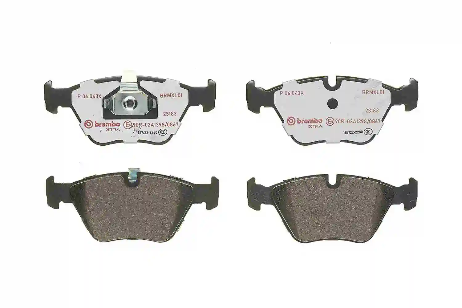 Brake Pad Set, disc brake XTRA LINE P 06 043X