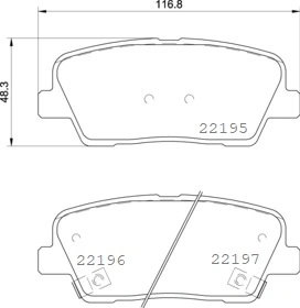 Brake Pad Set, disc brake PRIME LINE P 30 105