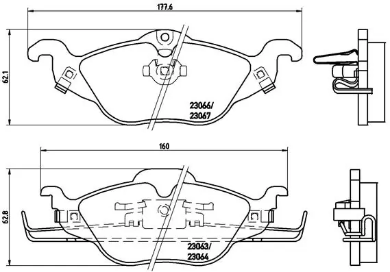 Brake Pad Set, disc brake PRIME LINE P 59 030