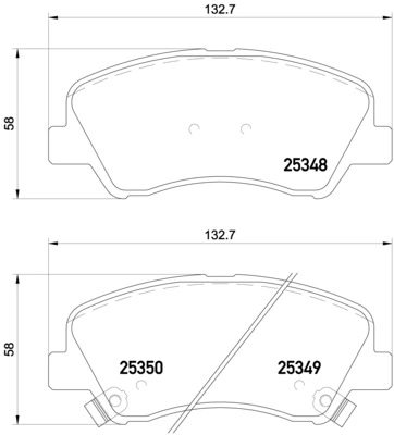 Brake Pad Set, disc brake PRIME LINE P 18 025