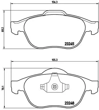 Brake Pad Set, disc brake PRIME LINE P 68 032
