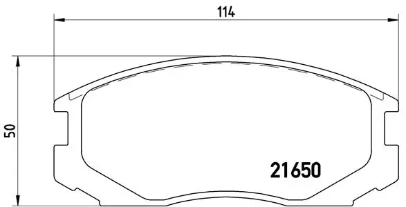 Brake Pad Set, disc brake PRIME LINE P 54 015