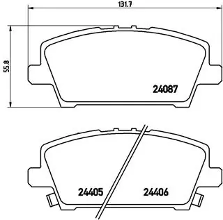 Brake Pad Set, disc brake PRIME LINE P 28 037