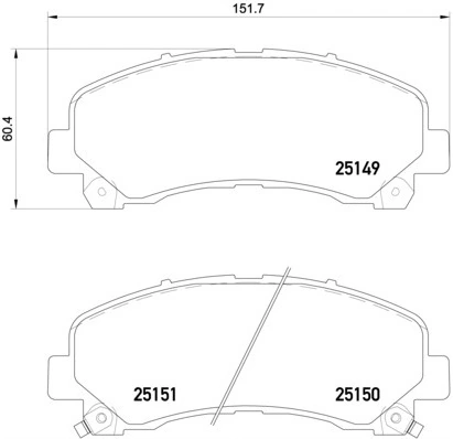 Brake Pad Set, disc brake PRIME LINE P 34 007
