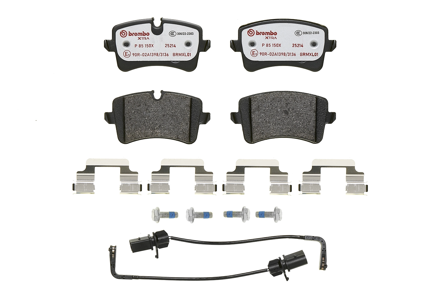 Set bantalan rem, rem cakram XTRA LINE P 85 150X