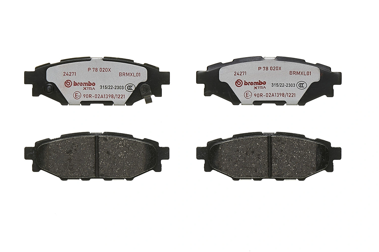 Brake Pad Set, disc brake XTRA LINE P 78 020X
