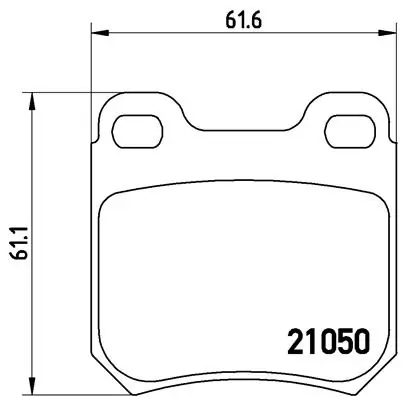 Brake Pad Set, disc brake PRIME LINE P 59 014