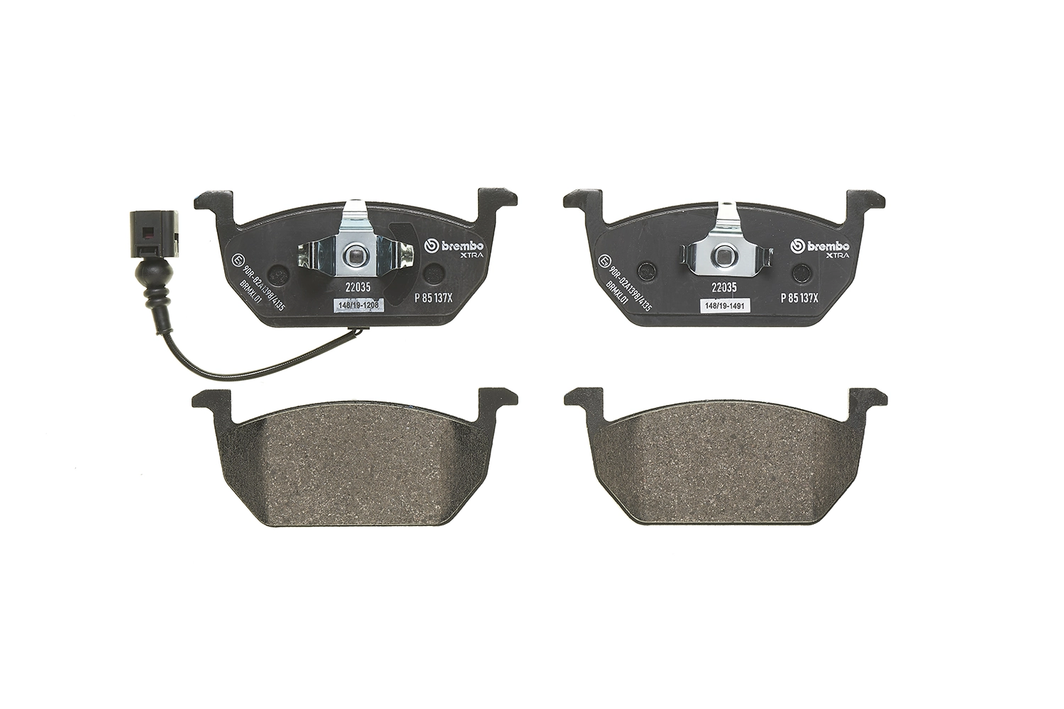 Brake Pad Set, disc brake XTRA LINE P 85 137X