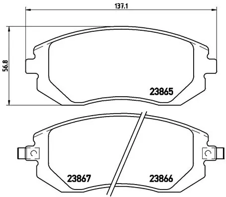 Brake Pad Set, disc brake PRIME LINE P 78 013