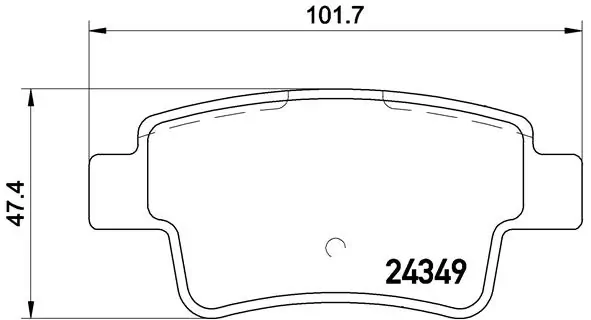 Brake Pad Set, disc brake PRIME LINE P 23 104