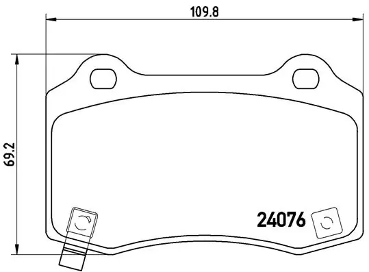Brake Pad Set, disc brake PRIME LINE P 11 024