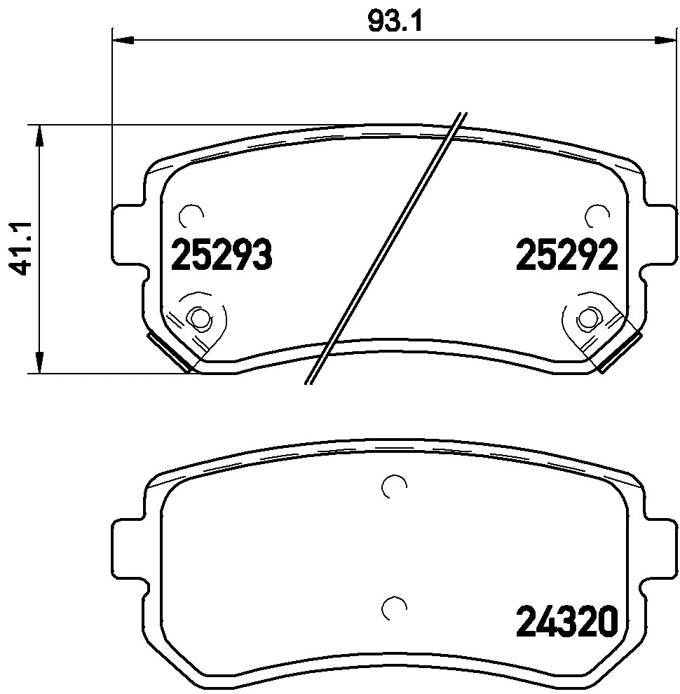 Brake Pad Set, disc brake PRIME LINE P 30 051