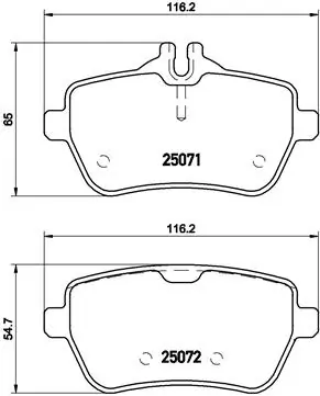 Brake Pad Set, disc brake PRIME LINE P 50 103