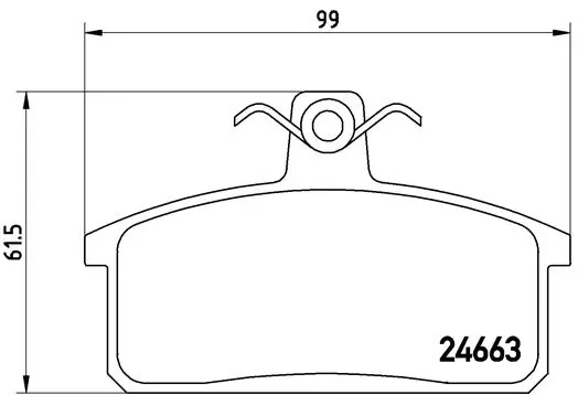 Brake Pad Set, disc brake PRIME LINE P 79 007