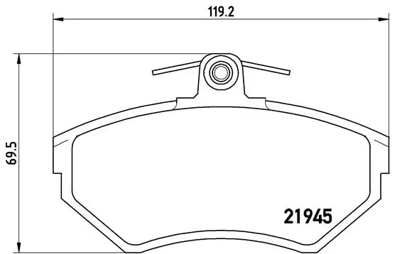 Brake Pad Set, disc brake PRIME LINE P 85 032