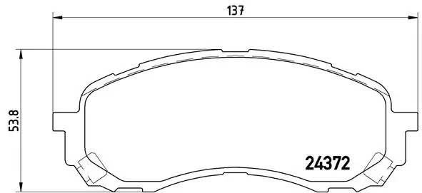 Brake Pad Set, disc brake PRIME LINE P 78 015