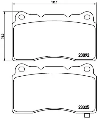 Brake Pad Set, disc brake PRIME LINE P 54 039