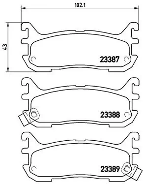 Brake Pad Set, disc brake PRIME LINE P 49 021