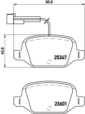 Brake Pad Set, disc brake PRIME LINE P 23 146
