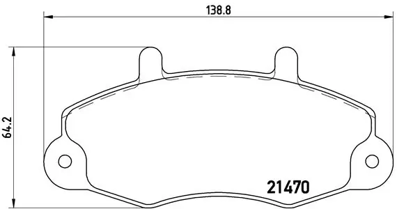 Brake Pad Set, disc brake PRIME LINE P 24 032