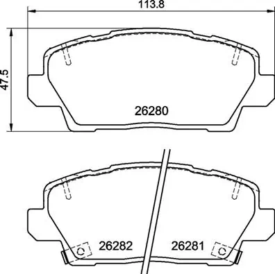 Brake Pad Set, disc brake PRIME LINE P 30 125