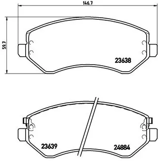 Brake Pad Set, disc brake PRIME LINE P 37 007