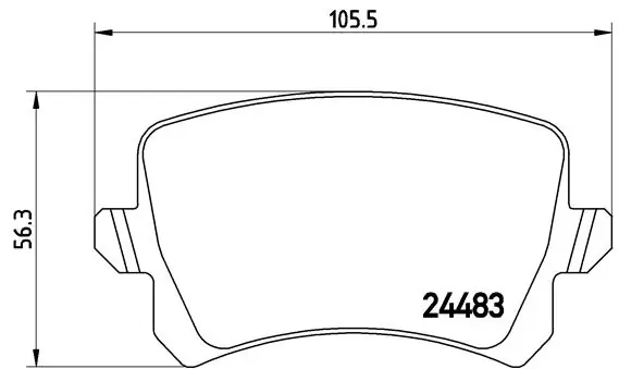 Brake Pad Set, disc brake PRIME LINE P 85 109