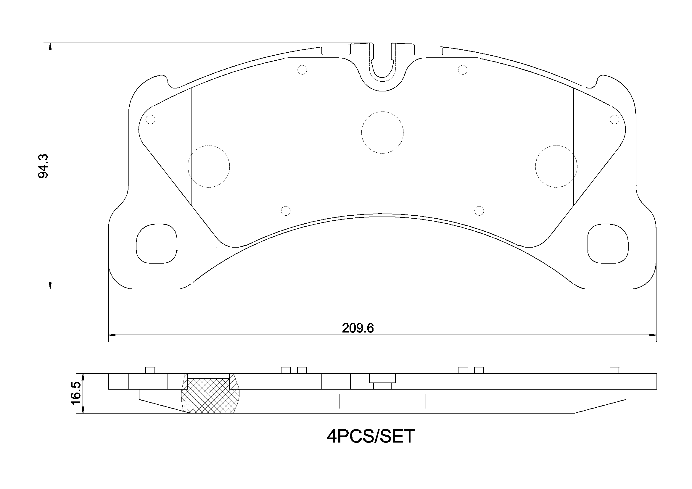 Brake Pad Set, disc brake PRIME LINE P 65 047