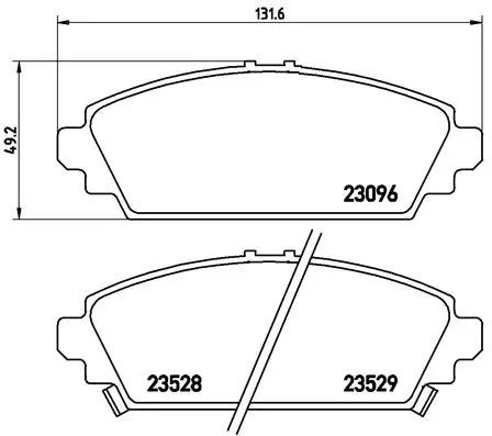 Brake Pad Set, disc brake PRIME LINE P 28 031