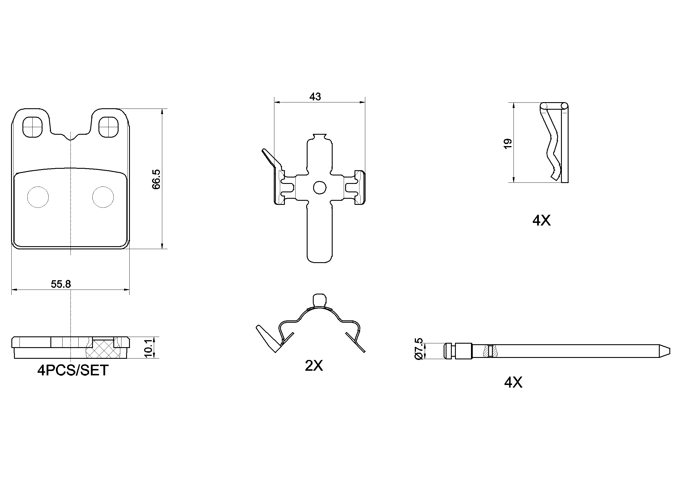 Brake Pad Set, disc brake PRIME LINE P 23 201