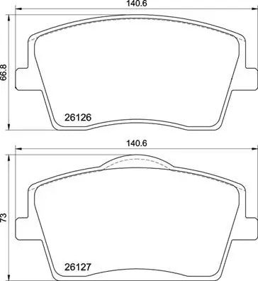 Brake Pad Set, disc brake PRIME LINE P 86 031