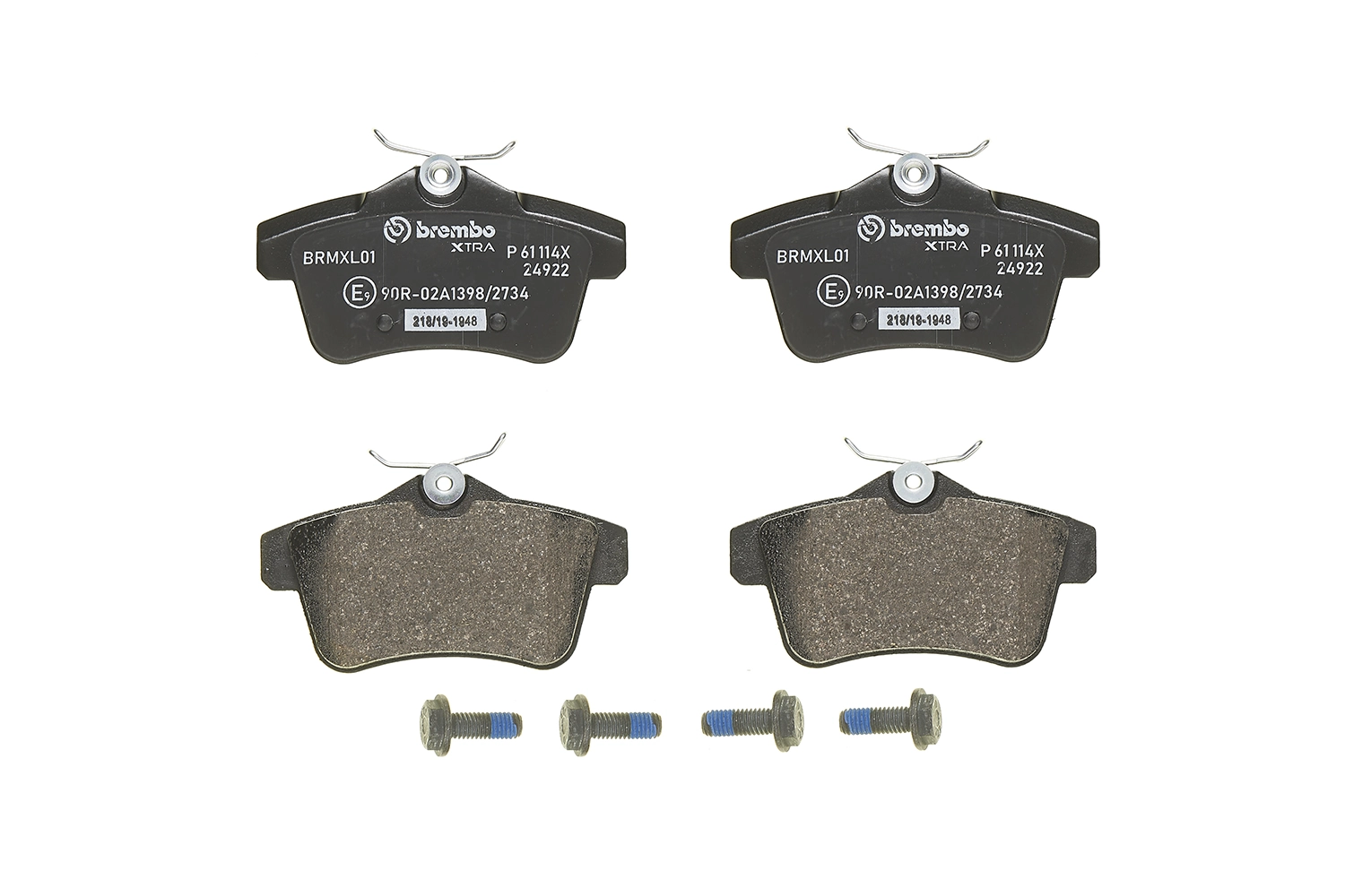 Brake Pad Set, disc brake XTRA LINE P 61 114X